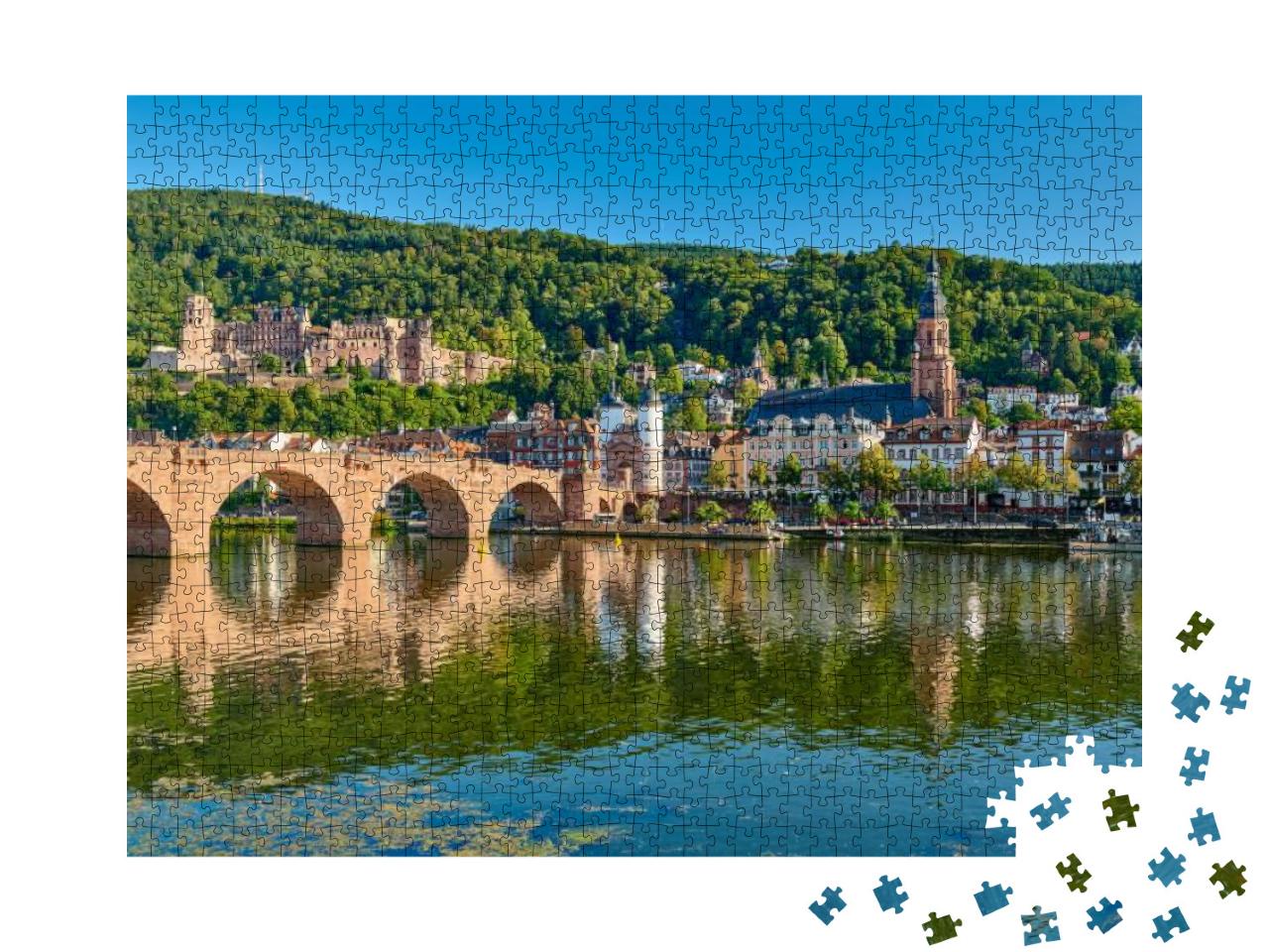 Puzzle 1000 Teile „Karl-Theodor-Brücke, Heidelberg“