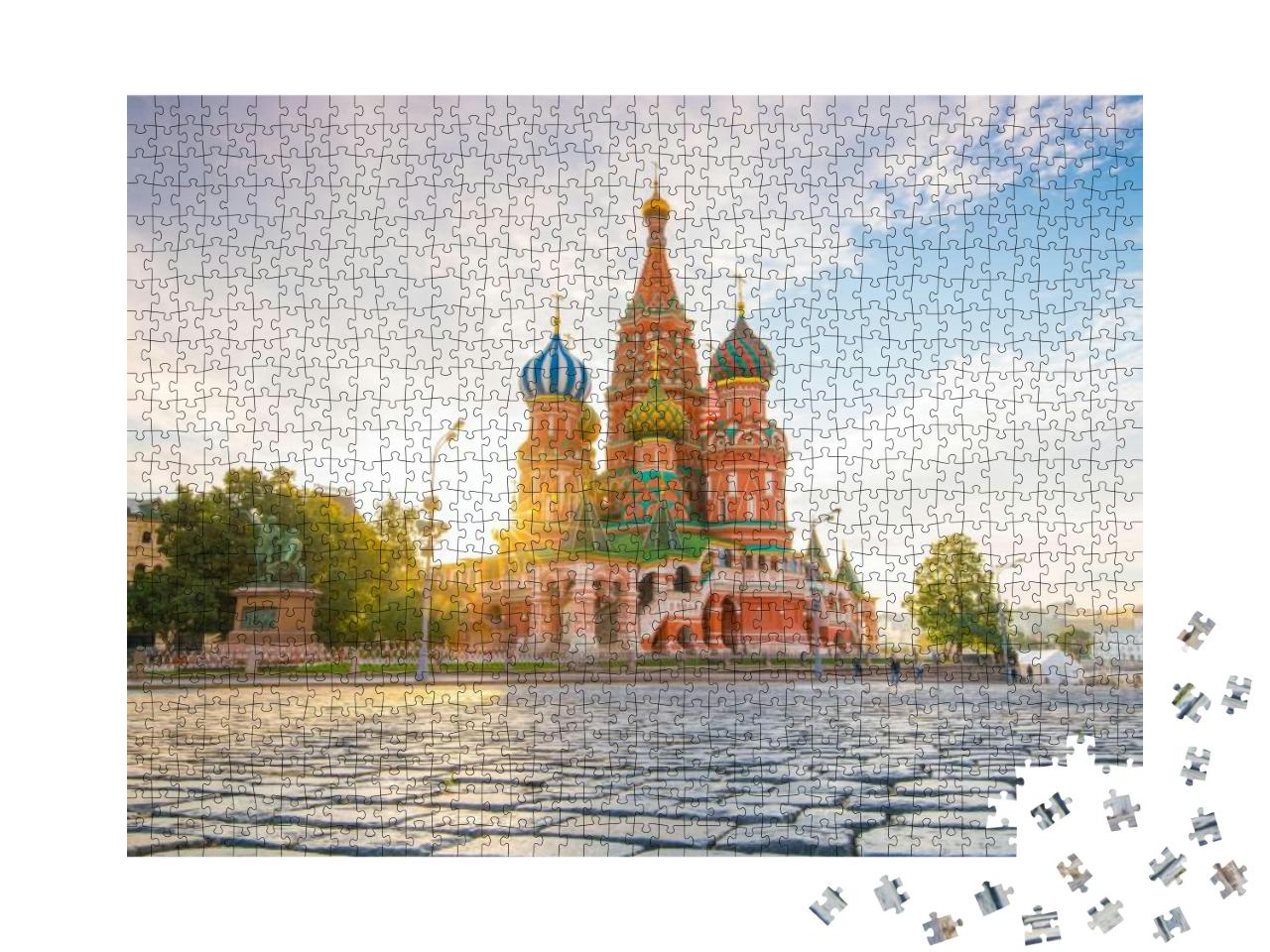 Puzzle 1000 Teile „Basilius-Kathedrale am Roten Platz in Moskau“