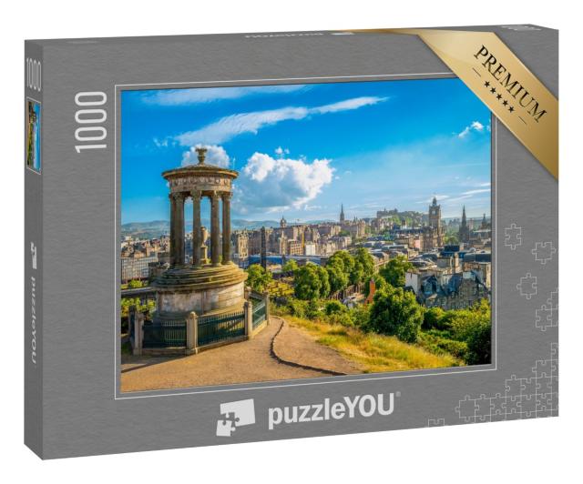 Puzzle 1000 Teile „Wunderbarer Blick über Edinburgh, Hauptstadt von Schottland“