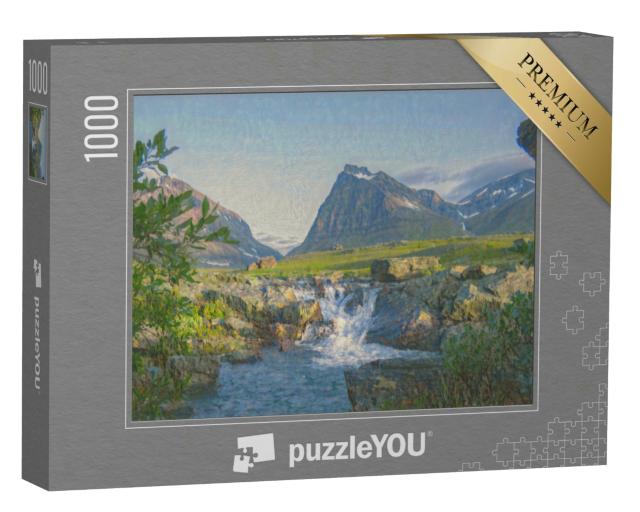 Puzzle 1000 Teile „im Kunst-Stil von Claude Monet - Tuolpagorni - Puzzle-Kollektion Künstler & Gemälde“
