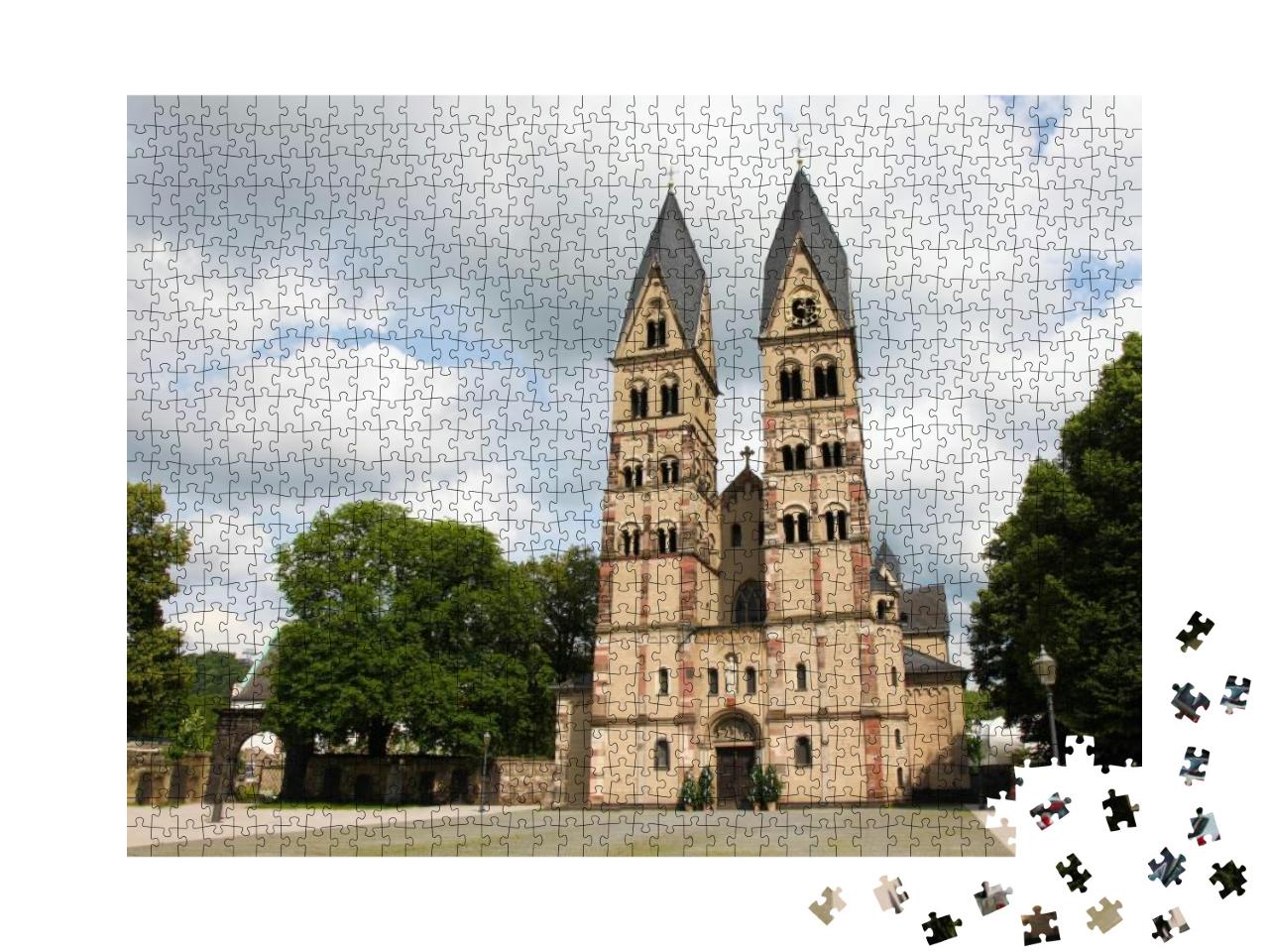 Puzzle 1000 Teile „Basilika St. Kastor, älteste Kirche in Koblenz, Rheinland-Pfalz“