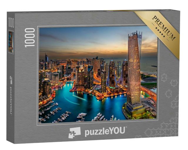 Puzzle 1000 Teile „Die Schönheit des Hafens nur von oben“