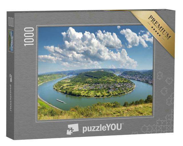 Puzzle 1000 Teile „Weindorf Boppard am Rhein, UNESCO-Welterbe Mittelrheintal“