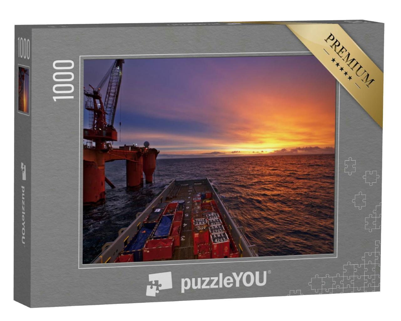 Puzzle 1000 Teile „Nordsee, Offshore“