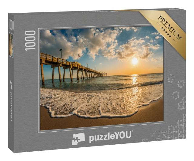 Puzzle 1000 Teile „Abendstimmung am Venice Pier, Florida“