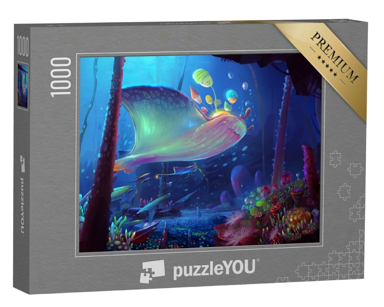 Puzzle 1000 Teile „Illustration: Wundervolle Unterwasserwelt“