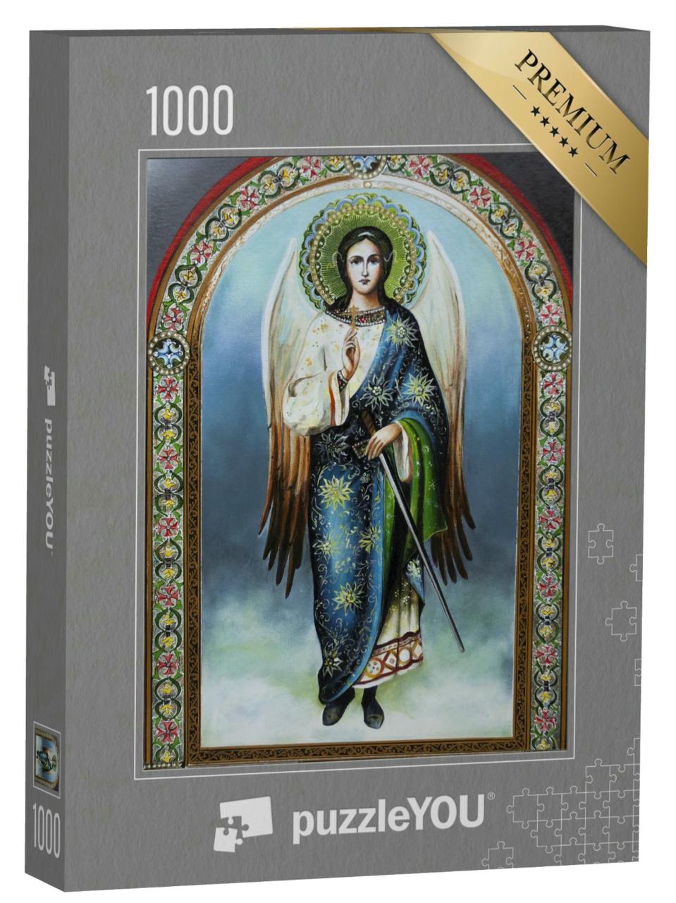 Puzzle 1000 Teile „Orthodoxe Ikone, Ölgemälde, Leinwand“