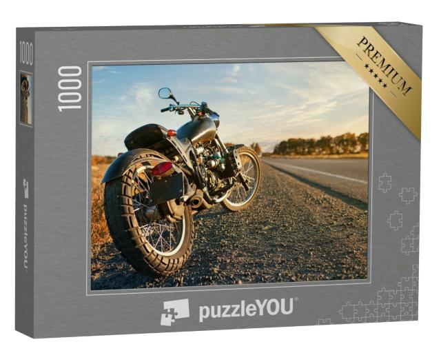 Puzzle 1000 Teile „Motorrad unter freiem Himmel“