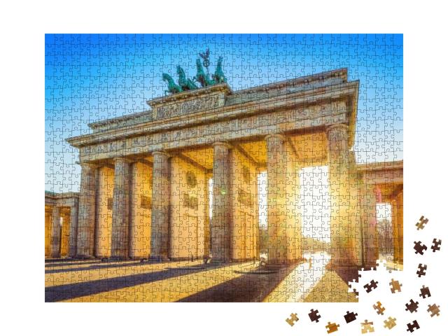 Puzzle 1000 Teile „Berühmtes Brandenburger Tor, Berlin, Deutschland“