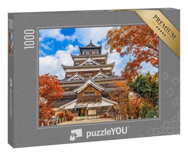 Puzzle 1000 Teile „Schloss Hiroshima in Hiroshima, Japan“
