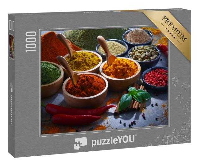 Puzzle 1000 Teile „Bunte Mischung von Gewürzen“