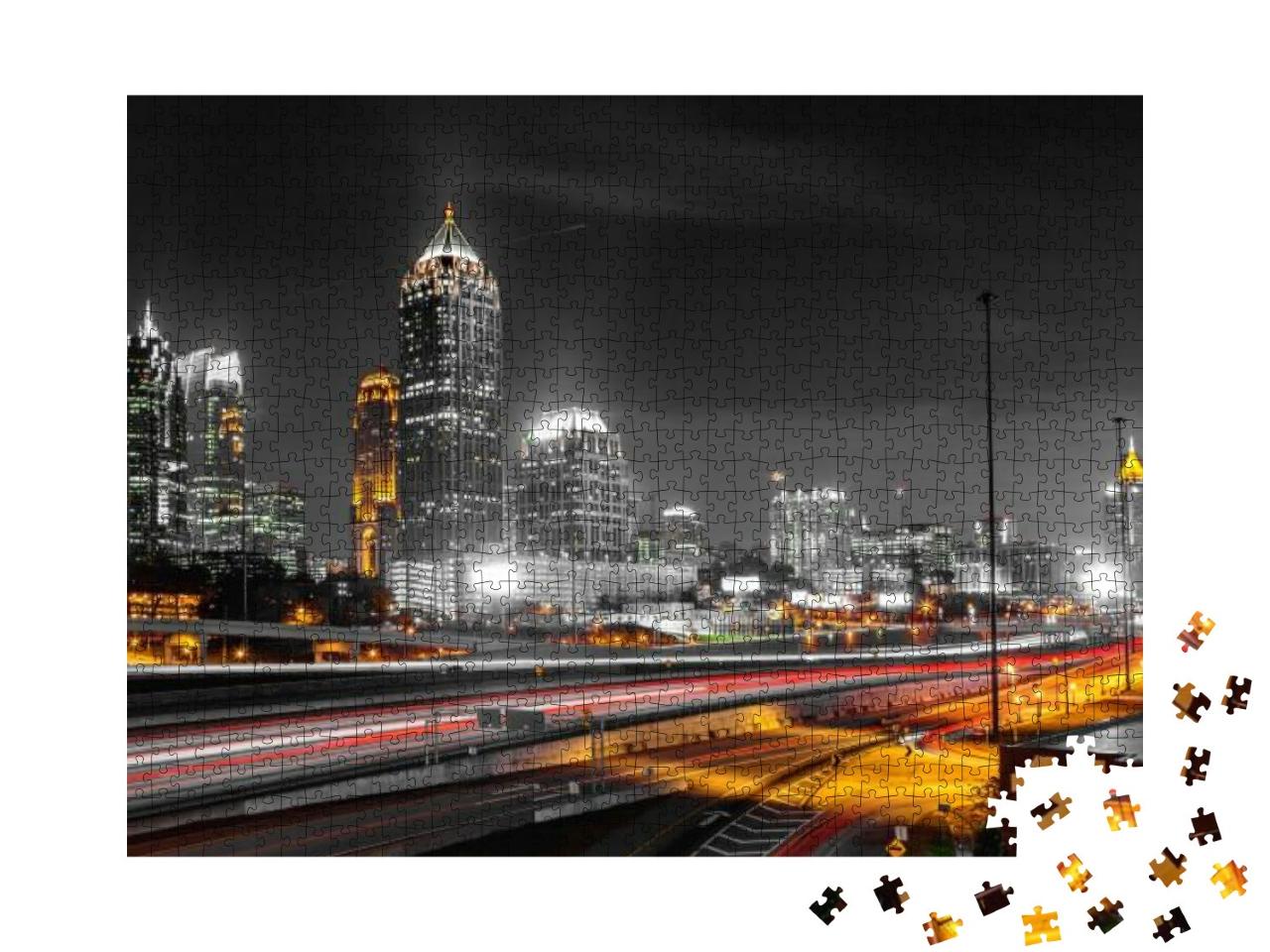Puzzle 1000 Teile „Beeindruckende Innenstadt von Atlanta, Georgia, USA“