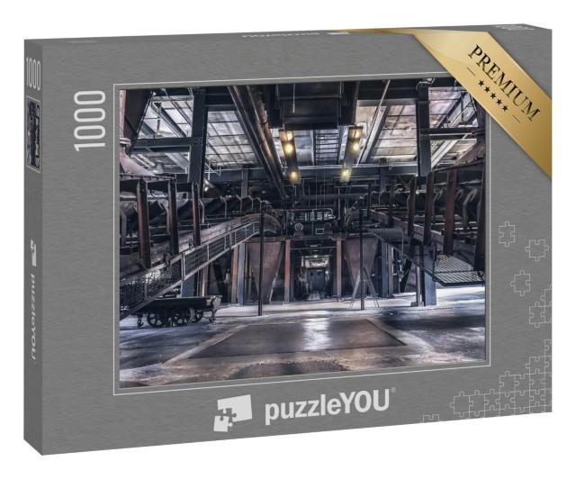 Puzzle 1000 Teile „Indoor-Produktionsszene; Weltkulturerbe Zeche Zollverein, Essen, Deutschland“