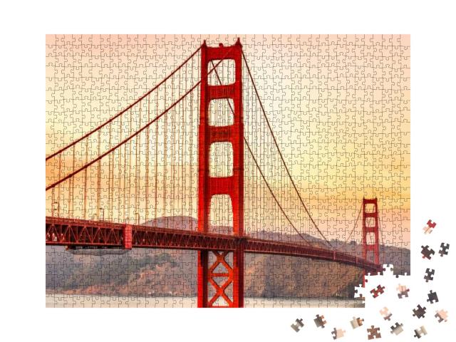 Puzzle 1000 Teile „Golden Gate Bridge in San Francisco, Kalifornien, USA“