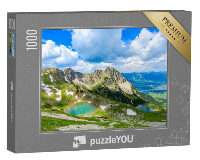 Puzzle 1000 Teile „Wunderschöner Gaisalpsee und das Rubihorn bei Oberstdorf, Deutschland“