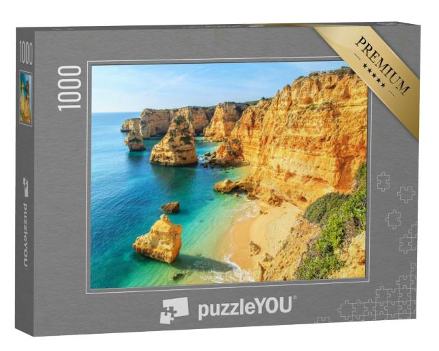 Puzzle 1000 Teile „Blick auf Praia da Rocha in Portimao, Algarve, Portugal“