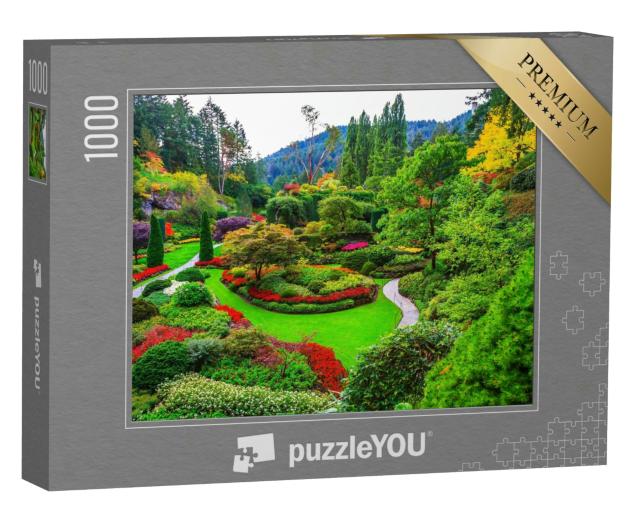 Puzzle 1000 Teile „Butchart Gardens - Gärten auf Vancouver Island“