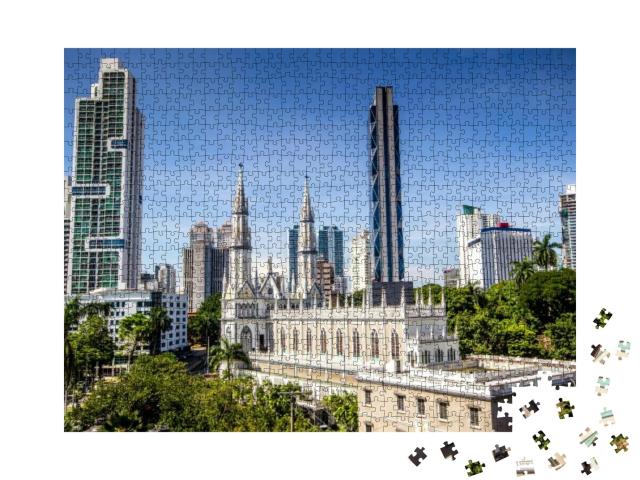 Puzzle 1000 Teile „Skyline von Panama-Stadt, Panama“