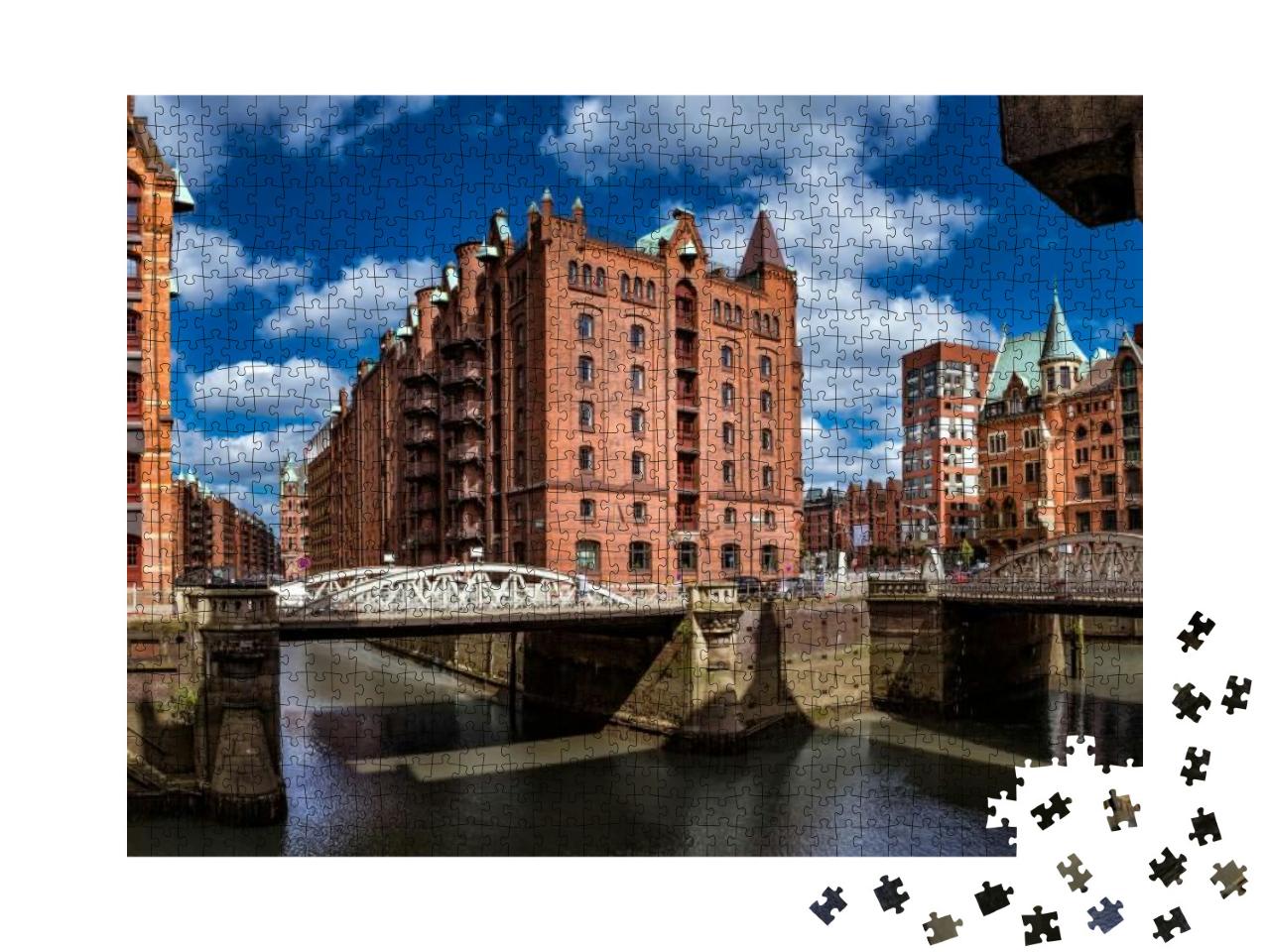 Puzzle 1000 Teile „Hamburg Speicherstadt“