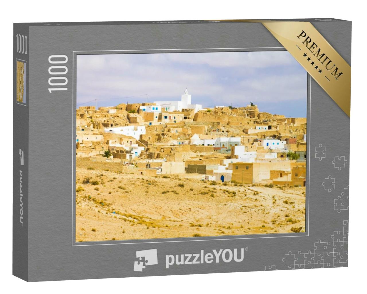 Puzzle 1000 Teile „Matmata: ein Dorf inmitten der Wüste, Tunesien“