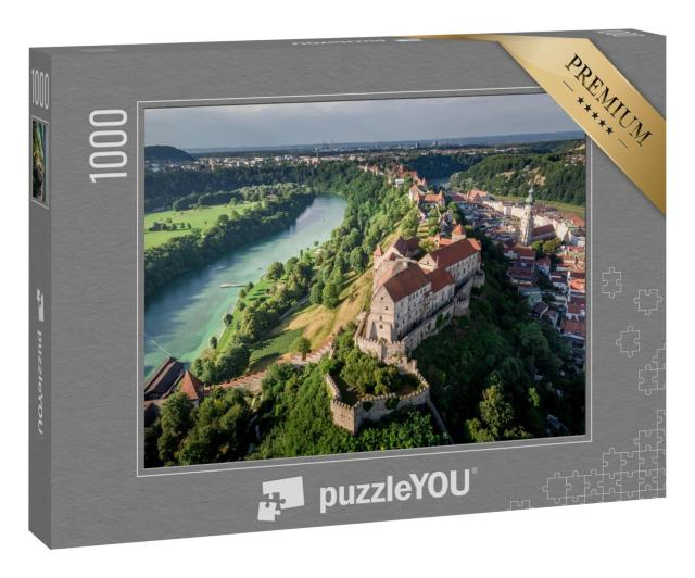 Puzzle 1000 Teile „Burghausen mit längsten Burg der Welt“