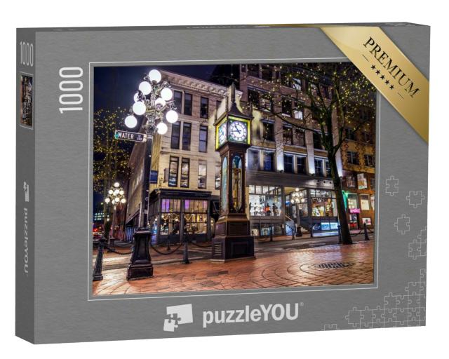 Puzzle 1000 Teile „Steam Clock im Stadtteil Gastown, Vancouver, Kanada.“