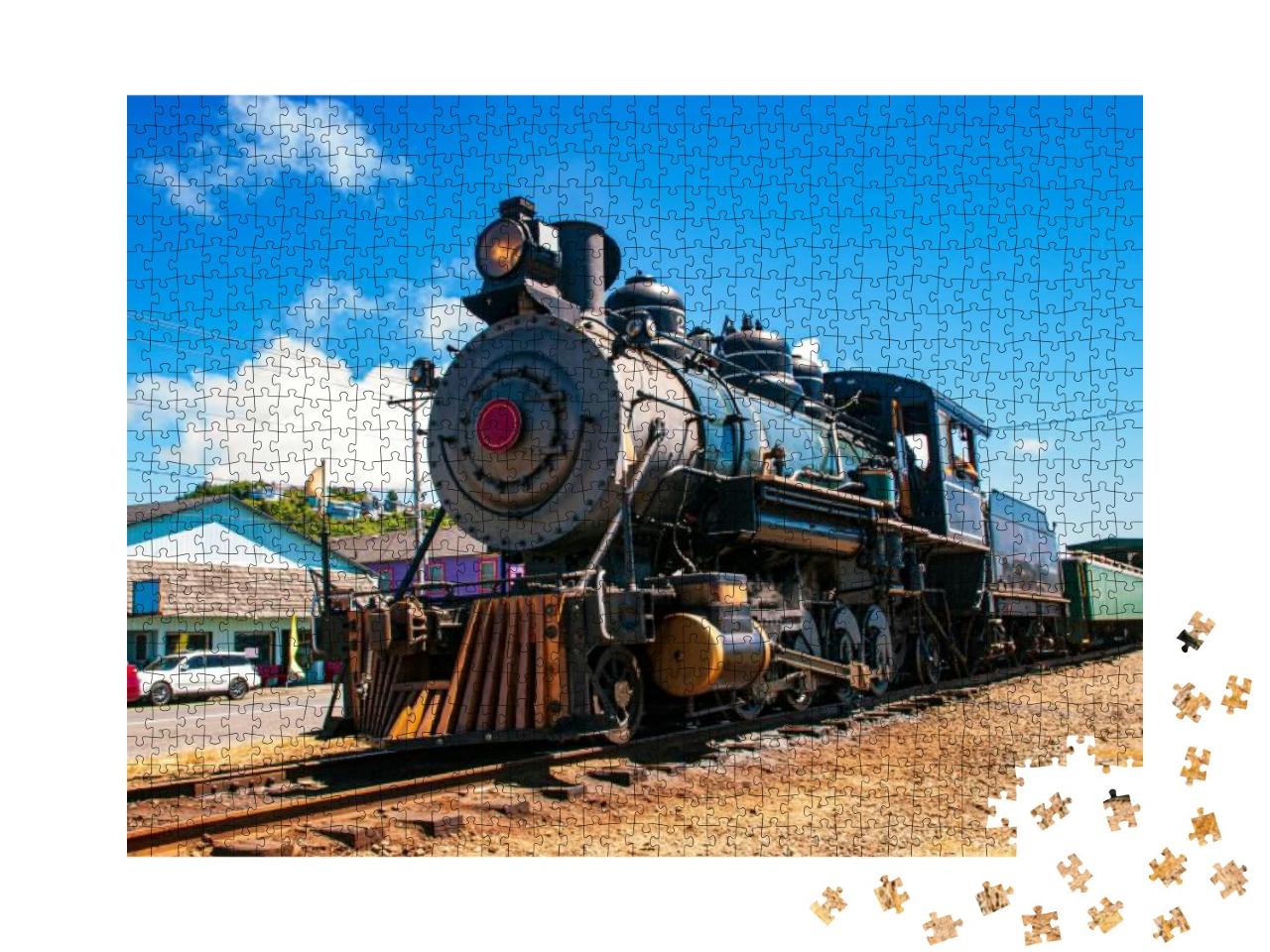 Puzzle 1000 Teile „Historische Dampflokomotive“
