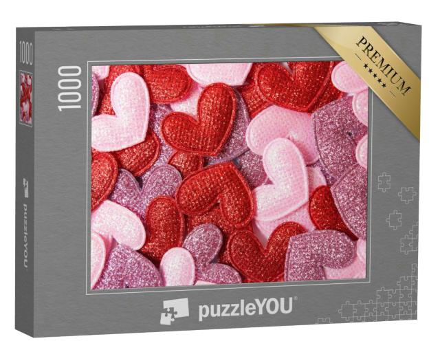 Puzzle 1000 Teile „Herzen zum Valentinstag“