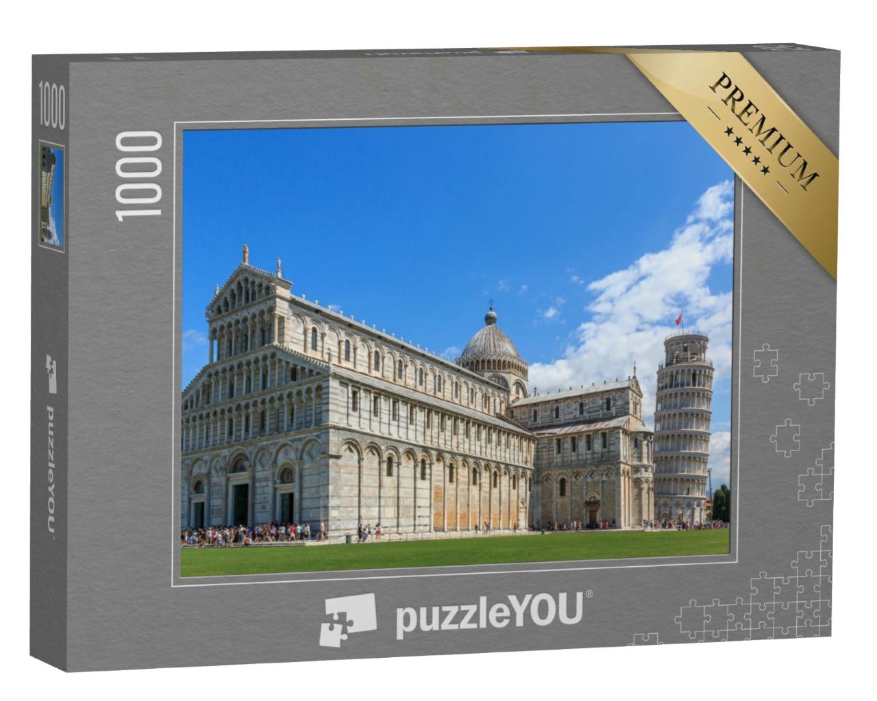 Puzzle 1000 Teile „Dom Santa Maria Assunta und schiefer Turm von Pisa, Toskana“
