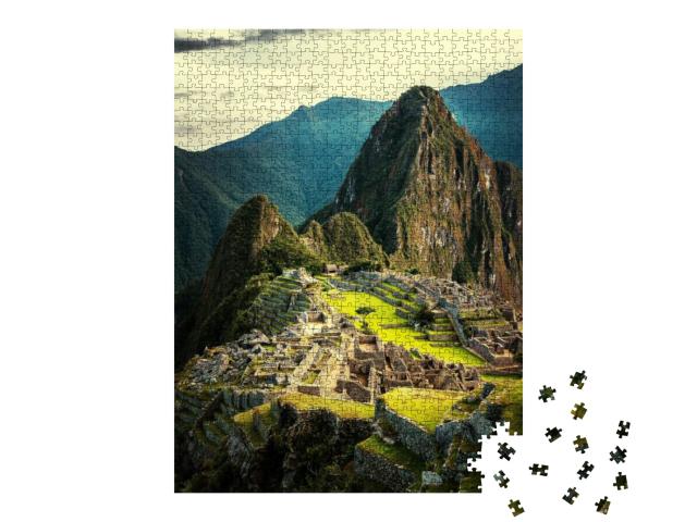 Puzzle 1000 Teile „Machu Picchu bei Sonnenuntergang“