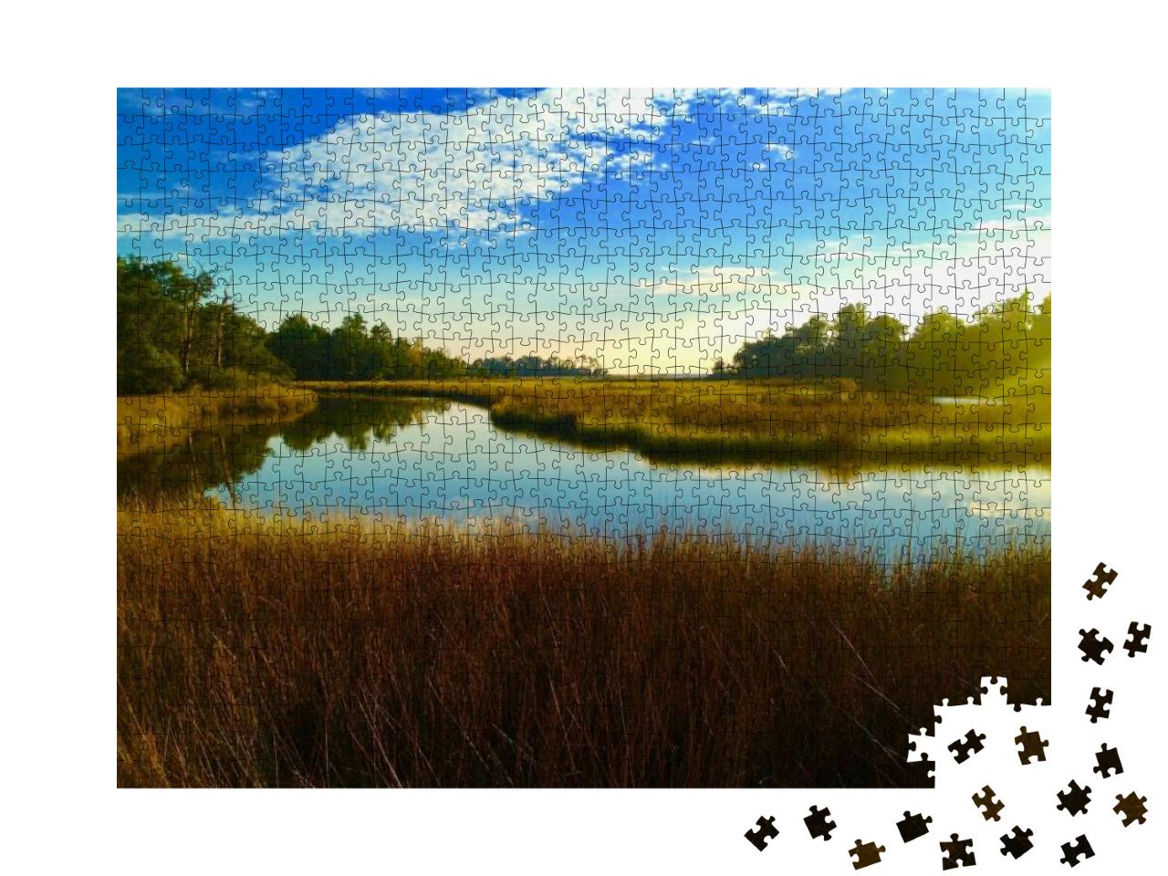 Puzzle 1000 Teile „Wunderschöne Landschaft: Mississippi Bayou“