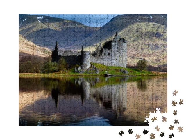 Puzzle 1000 Teile „Geheimnisvolles Kilchurn Castle, Dalmally, Schottland“