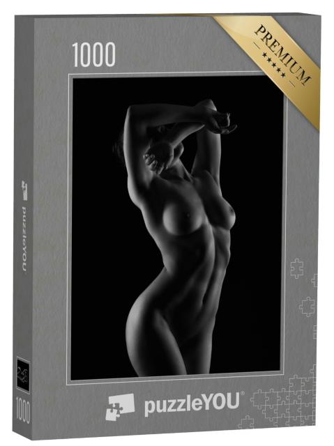 Puzzle 1000 Teile „Kunst Akt: Wunderschöner nackter Körper“