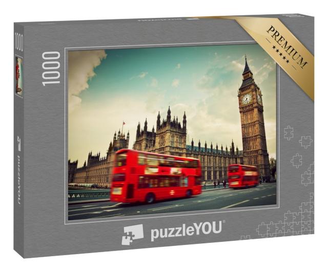 Puzzle 1000 Teile „Die roten Busse von London“