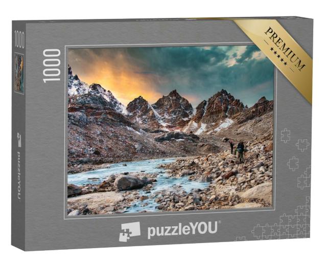 Puzzle 1000 Teile „Gokyo Ri, Everest Trek bei Sonnenaufgang, Himalaya“