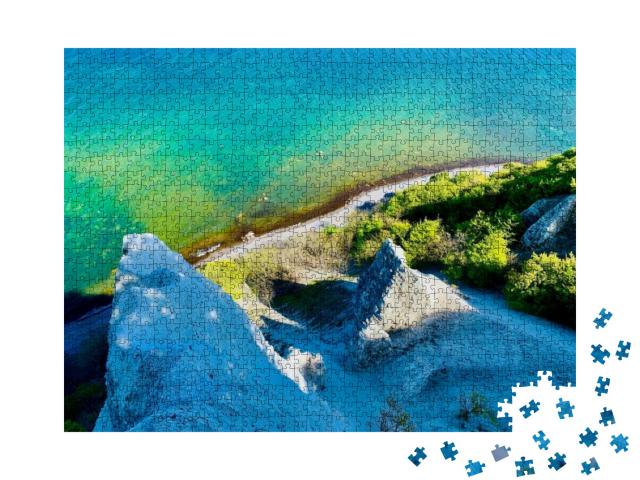 Puzzle 1000 Teile „Weiße Felsen im Nationalpark Jasmund auf Rügen“