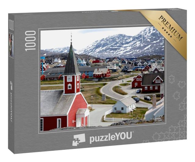 Puzzle 1000 Teile „Kathedrale von Nuuk, Hauptstadt von Grönland“