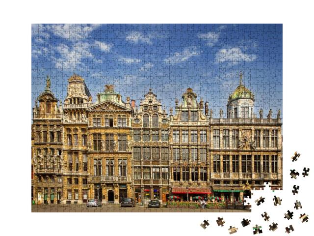 Puzzle 1000 Teile „Der Hauptplatz von Brüssel, Belgien, UNESCO-Welterbestätte“