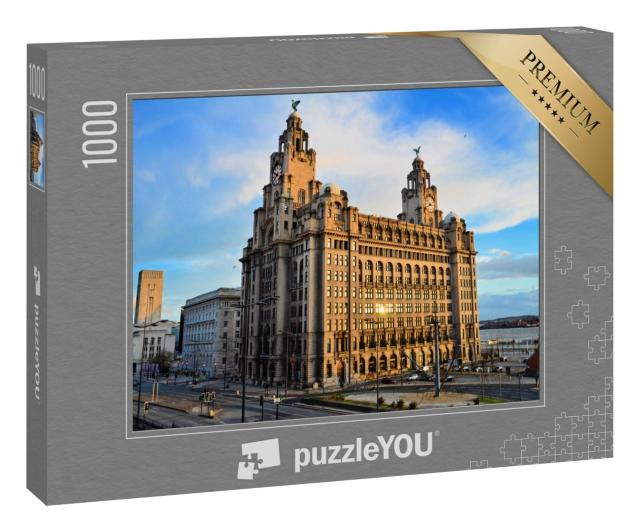 Puzzle 1000 Teile „Das Royal Liver Building am Pierhead in Liverpool“