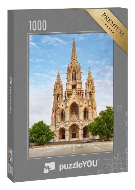 Puzzle 1000 Teile „Kathedrale Notre Dame du Sablon, Brüssel, Belgien“