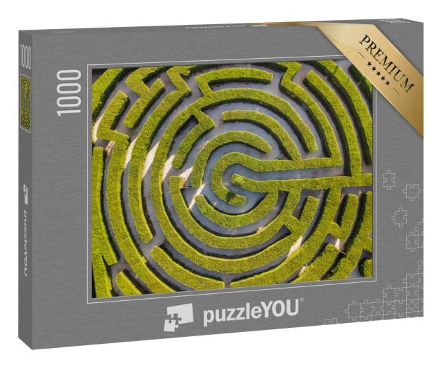 Puzzle 1000 Teile „Labyrinth aus Sträuchern im botanischen Park Ayia Napa, Zypern“