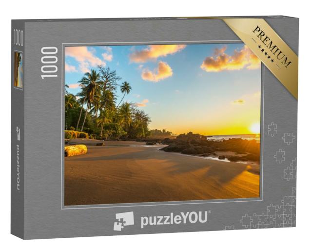 Puzzle 1000 Teile „Tropischer Sonnenuntergang am Pazifik,  Corcovado-Nationalpark, Costa Rica“