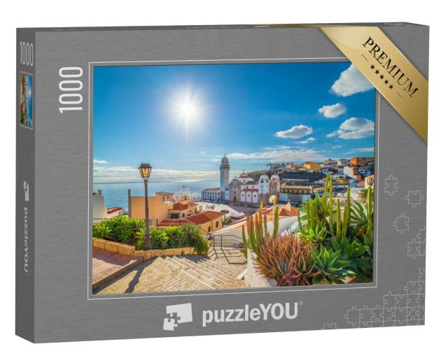 Puzzle 1000 Teile „Bezauberndes Dorf Candelaria auf Teneriffa, Kanarische Inseln, Spanien“