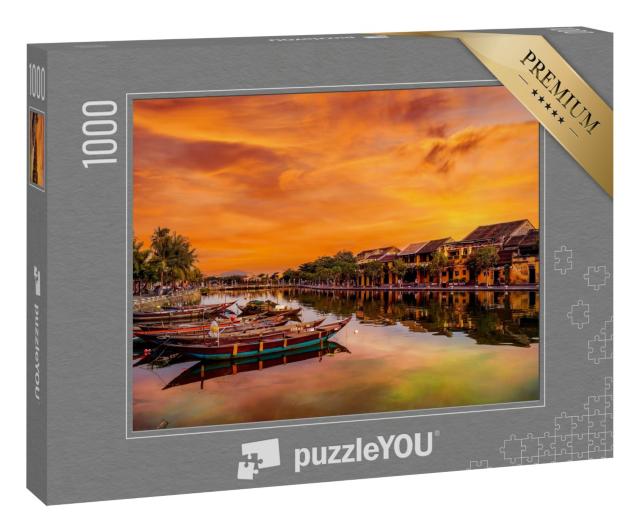 Puzzle 1000 Teile „Fluss in Hoi An, Vietnam. UNESCO-Weltkulturerbe“