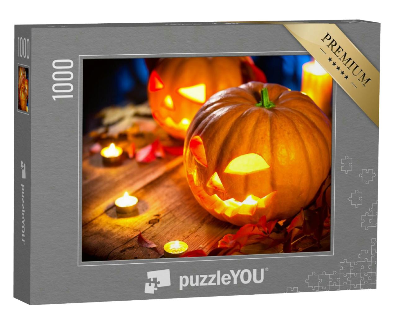 Puzzle 1000 Teile „Halloween-Kürbis: Happy Halloween!“