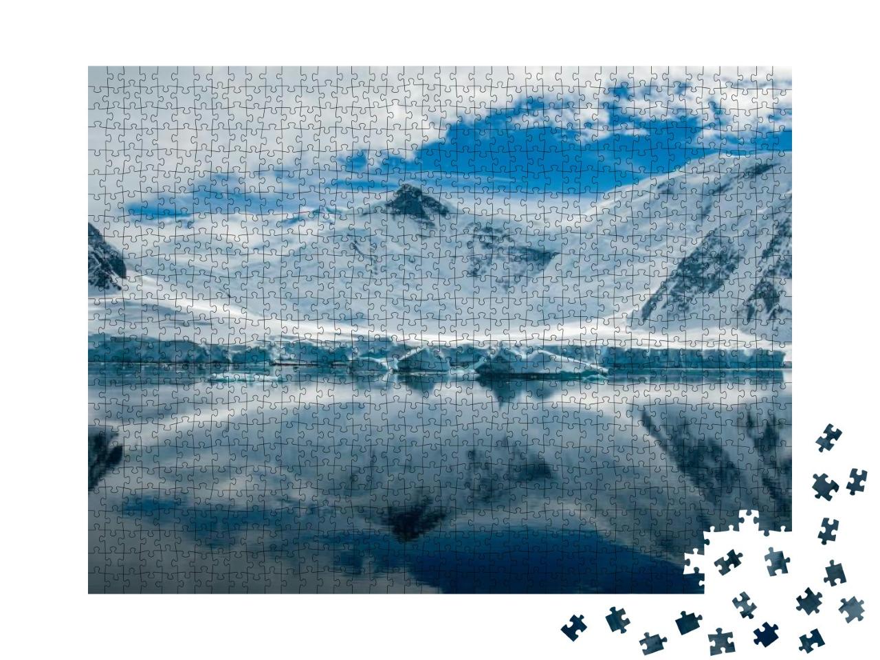 Puzzle 1000 Teile „Bizarre Landschaft der Antarktis“