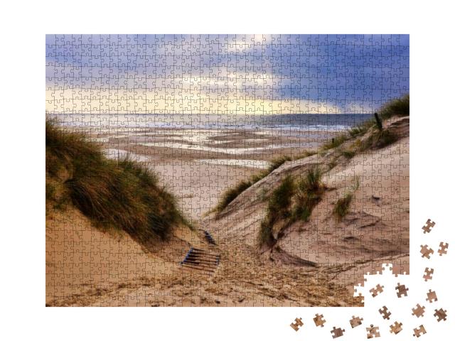 Puzzle 1000 Teile „Wunderschöne Dünen am Strand von Amrum, Deutschland“