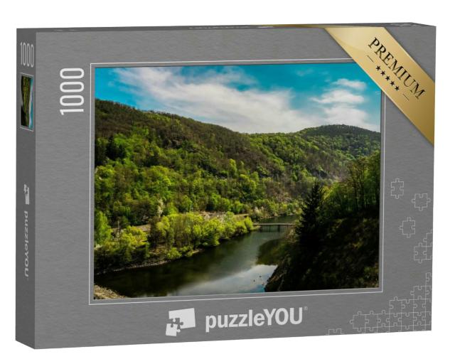 Puzzle 1000 Teile „Natur am Edersee in Hessen, Deutschland“