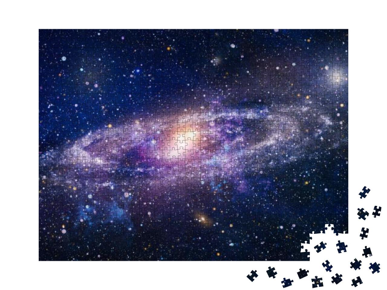 Puzzle 1000 Teile „Planeten, Sterne und Galaxien: Schönheit des Weltraums“