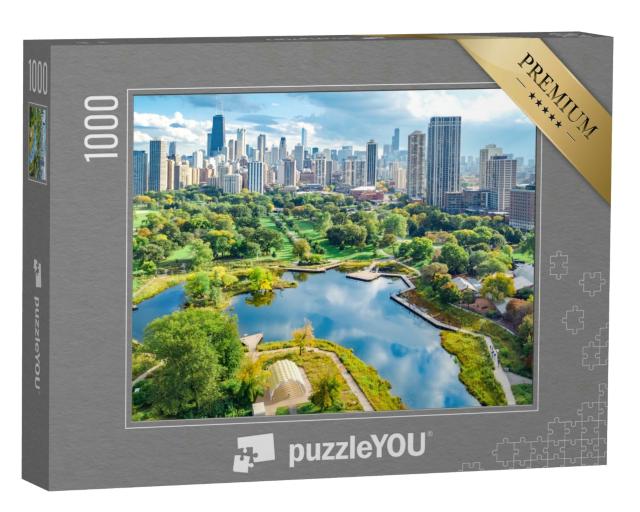 Puzzle 1000 Teile „Chicago Skyline, Illinois, USA“
